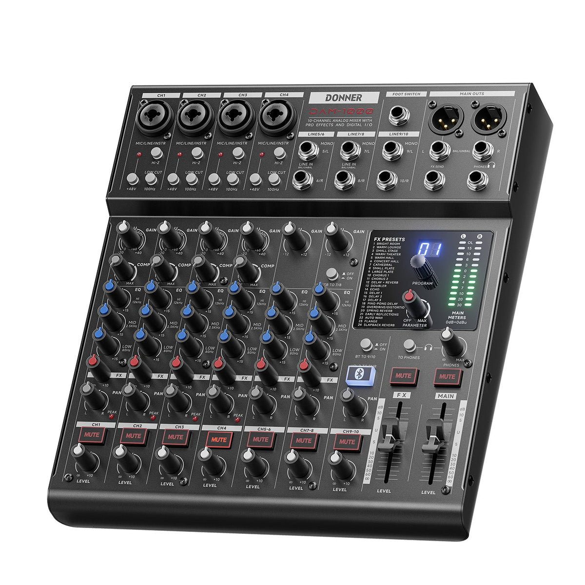 DONNER DAM1000 Audio Mixer