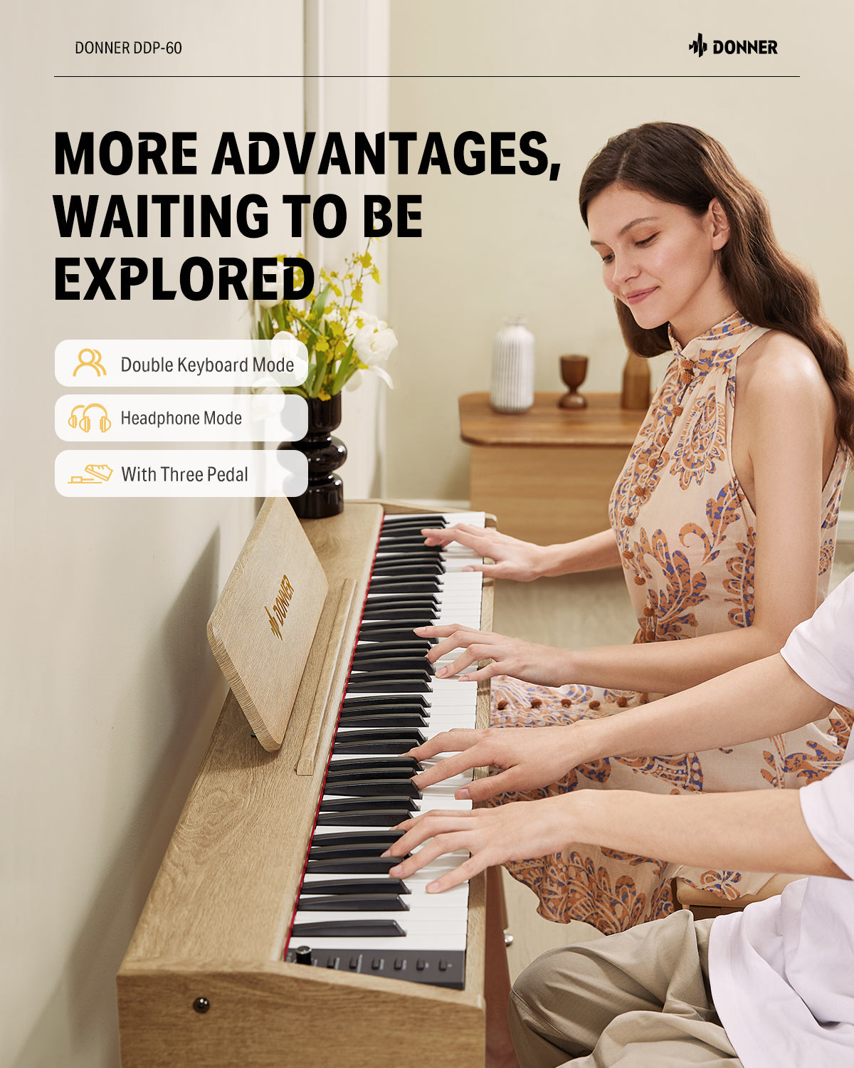 Donner DDP-60 Semi-Weighted Digital Piano