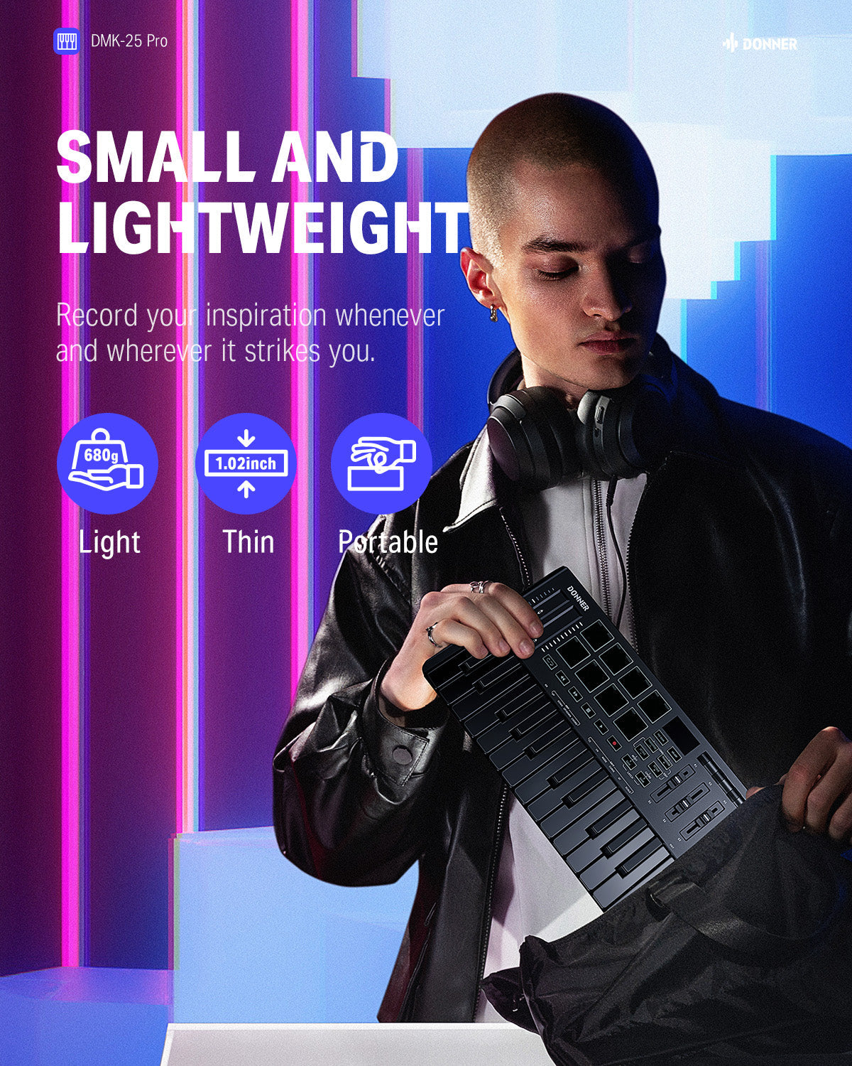 Donner DMK-25 PRO MIDI Controller