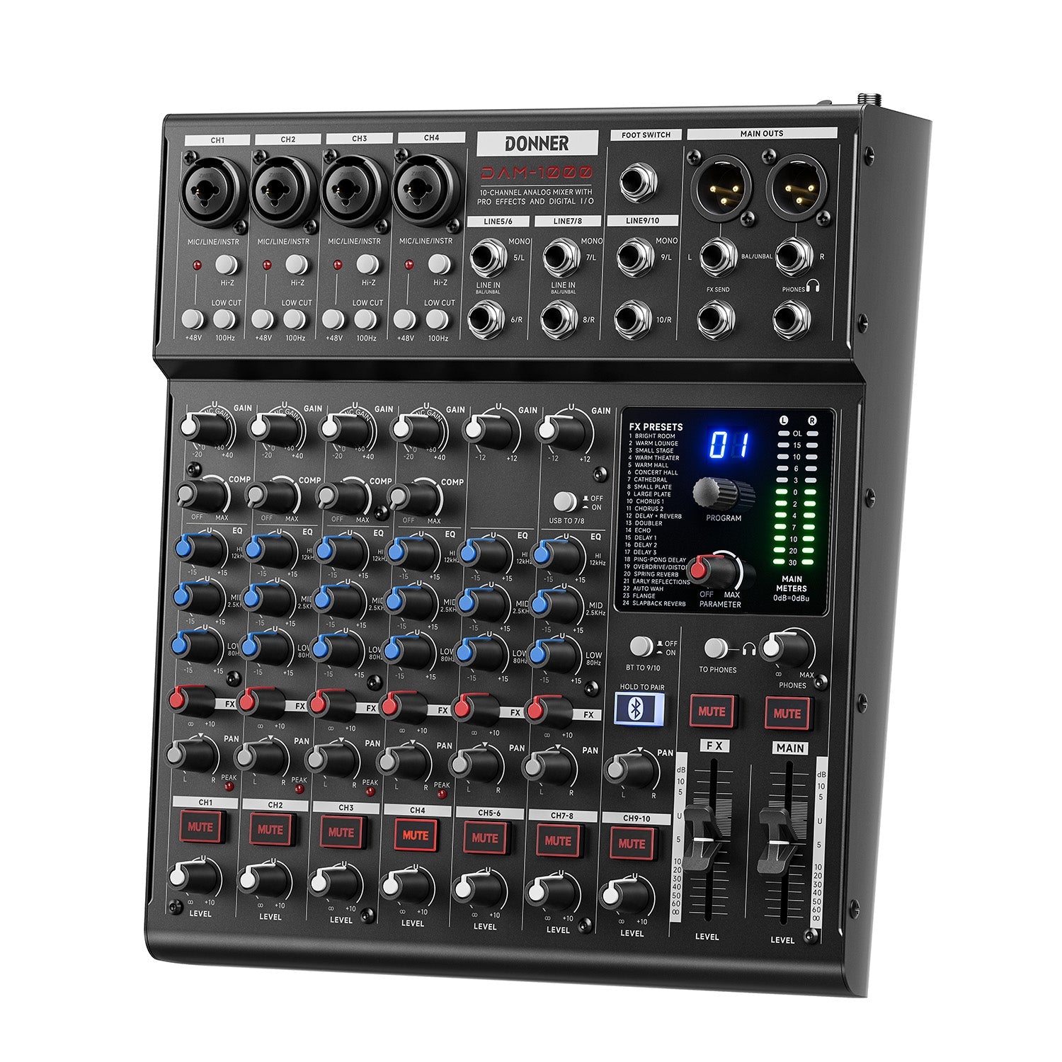 DONNER DAM1000 Audio Mixer