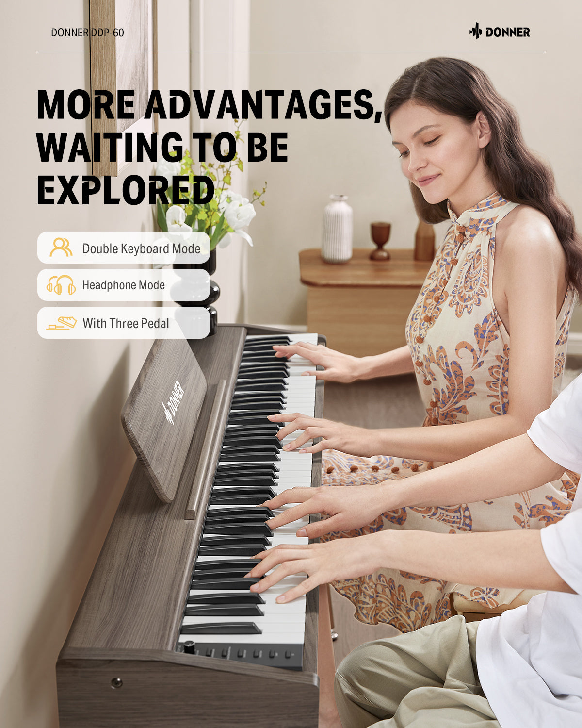 Donner DDP-60 Semi-Weighted Digital Piano