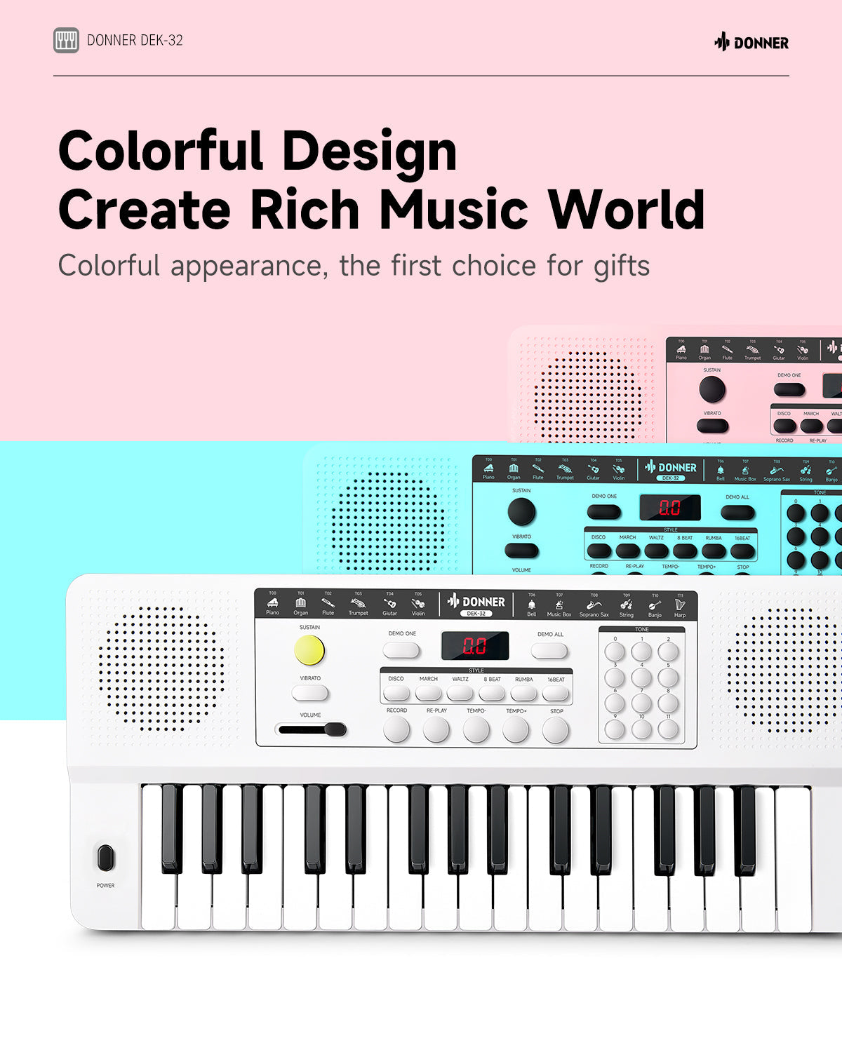 Donner DEK-32 32 keys Electronic Keyboard
