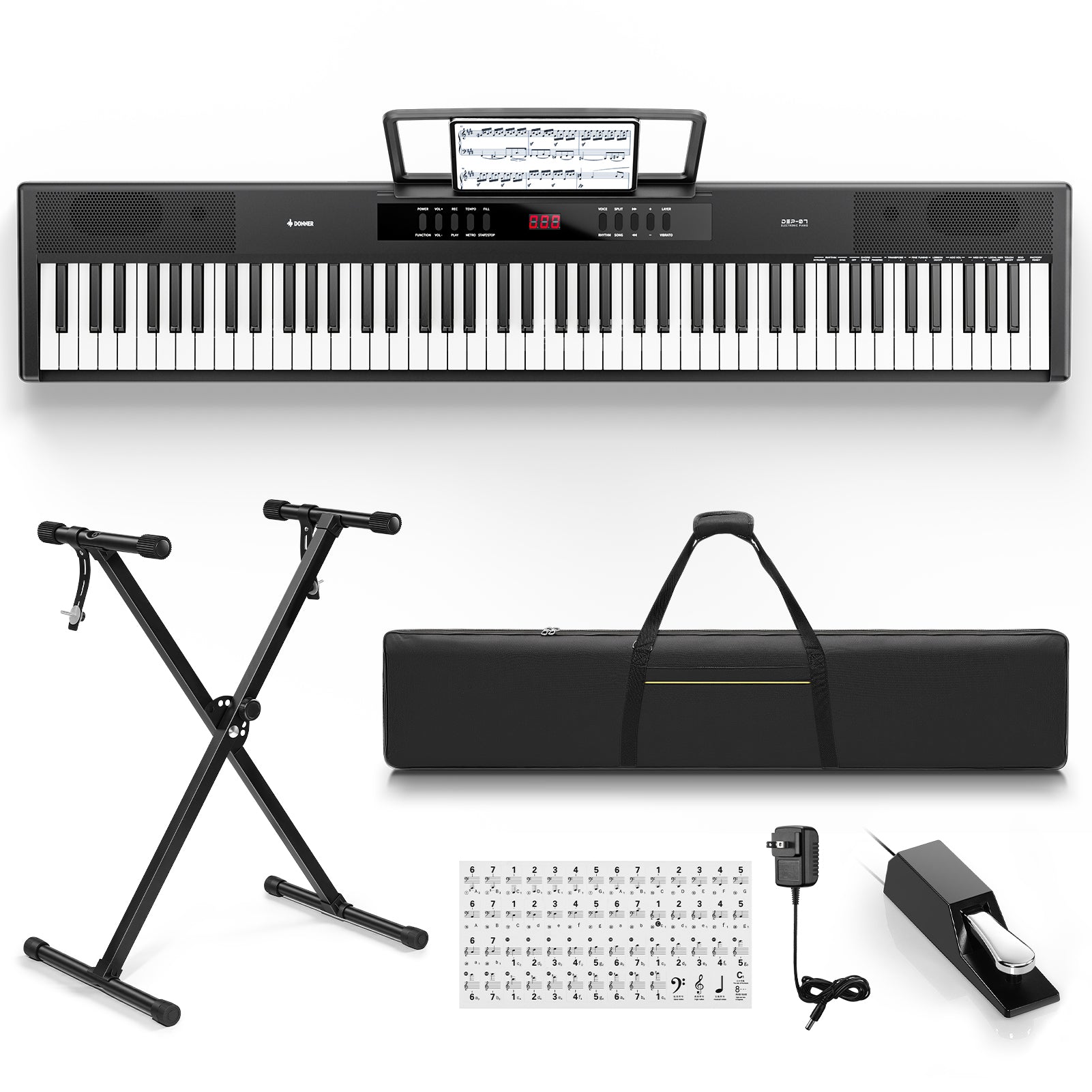 Donner DEP-07 88 Key Semi-Weighted Portable Digital Piano