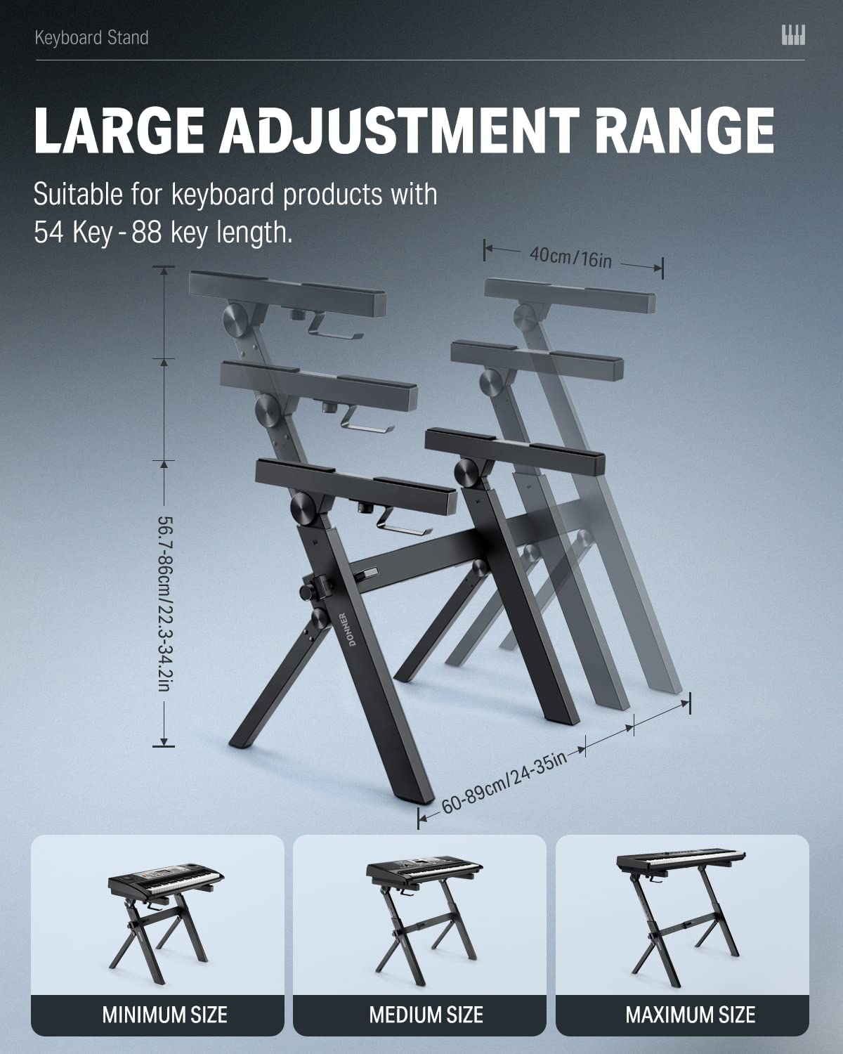 Donner DKS-100 Z-Style Foldable Keyboard Stand