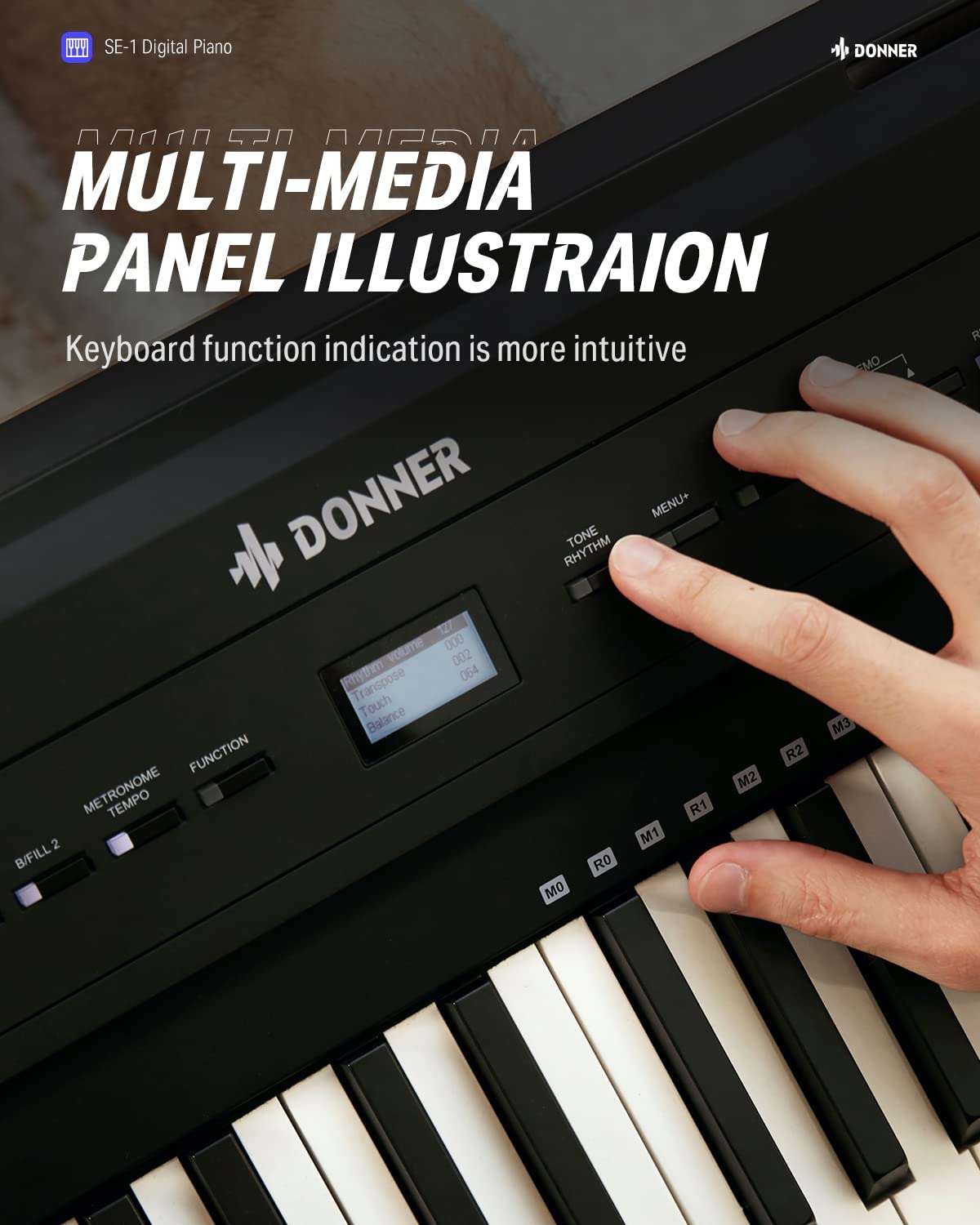 Donner SE-1 Professional Weighted Digital Piano