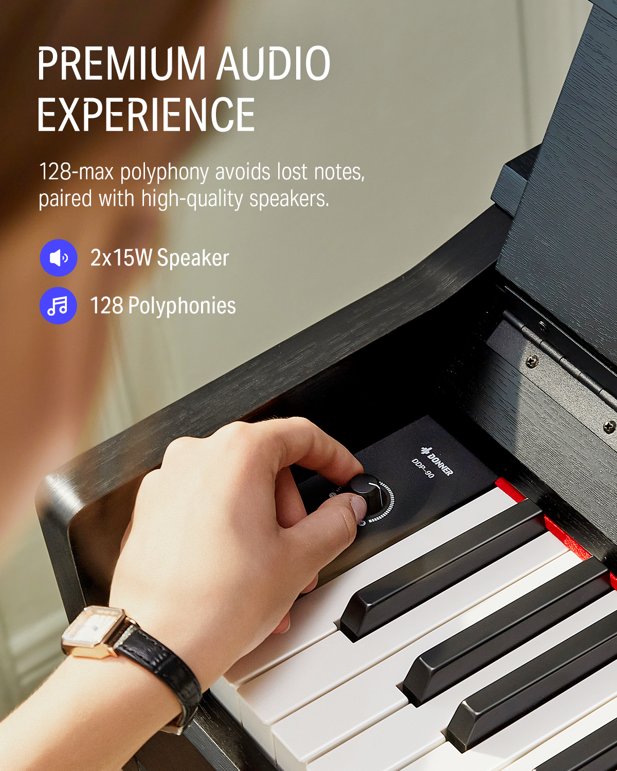 Donner DDP-90 Weighted Upright Digital Piano