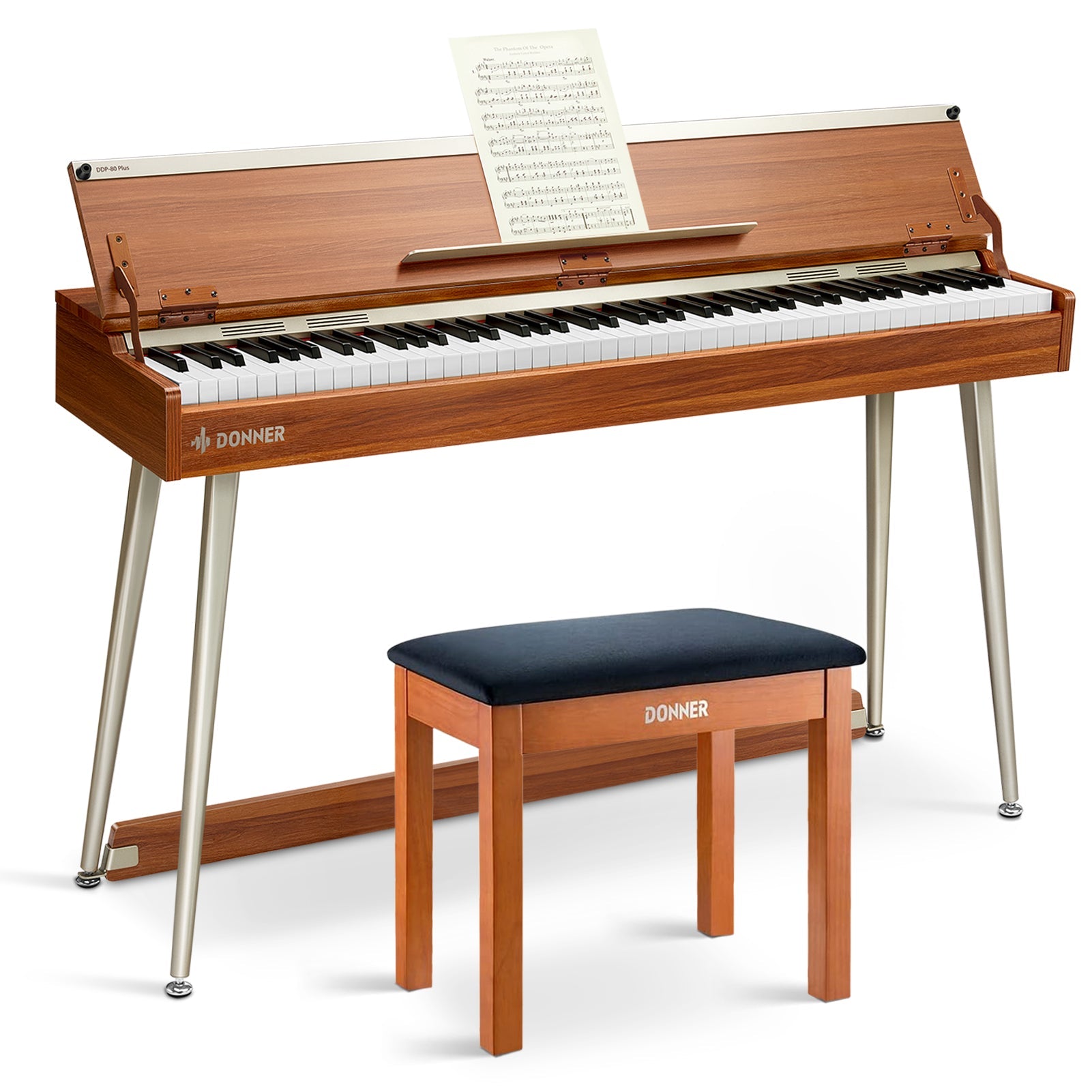 Donner DDP-80 PLUS Digital Piano with Cover