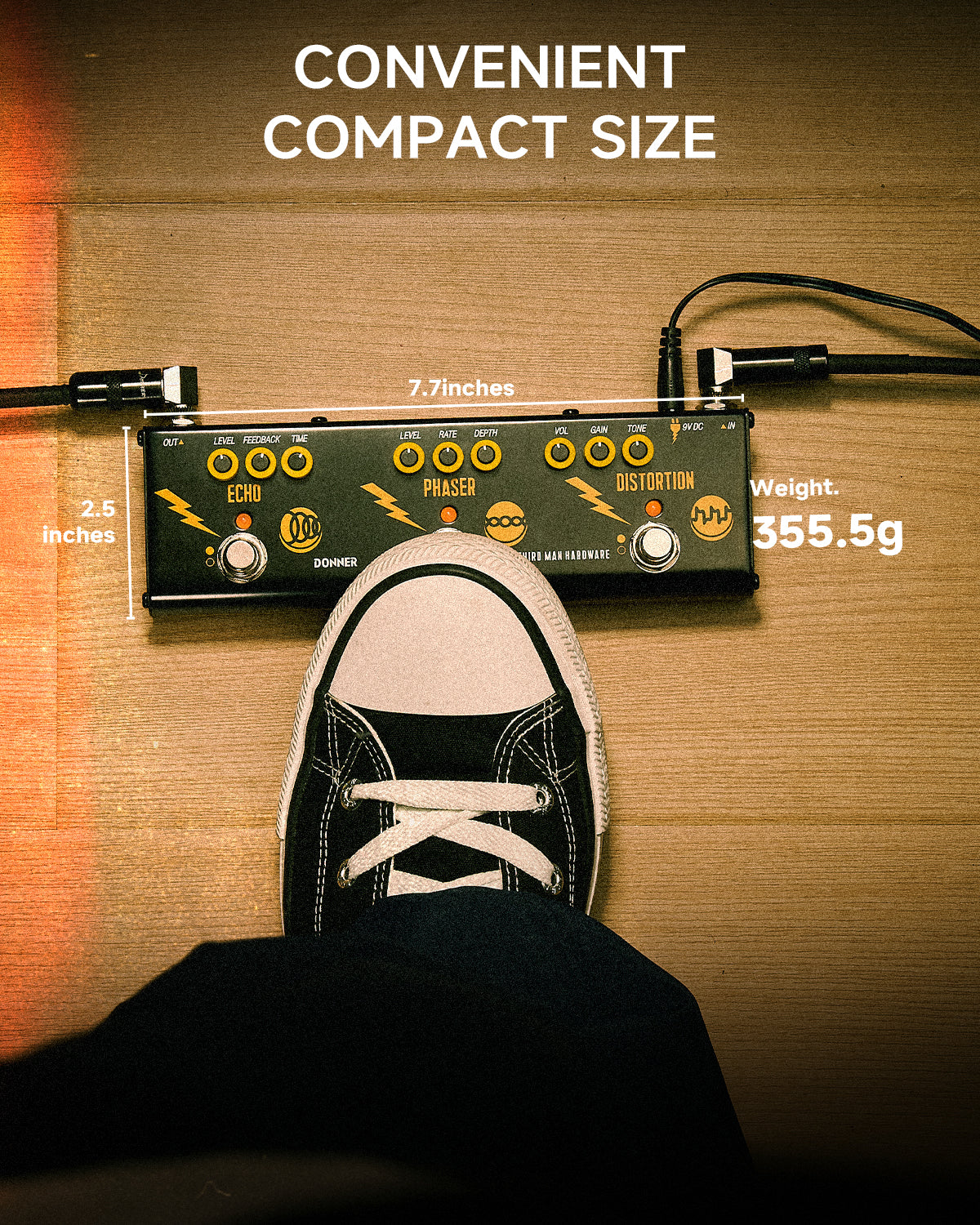 Donner Triple Threat Multi-effect Guitar Pedal