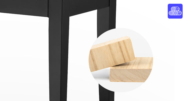 Donner DKB-10 Solid Wood Piano Bench with Storage Black