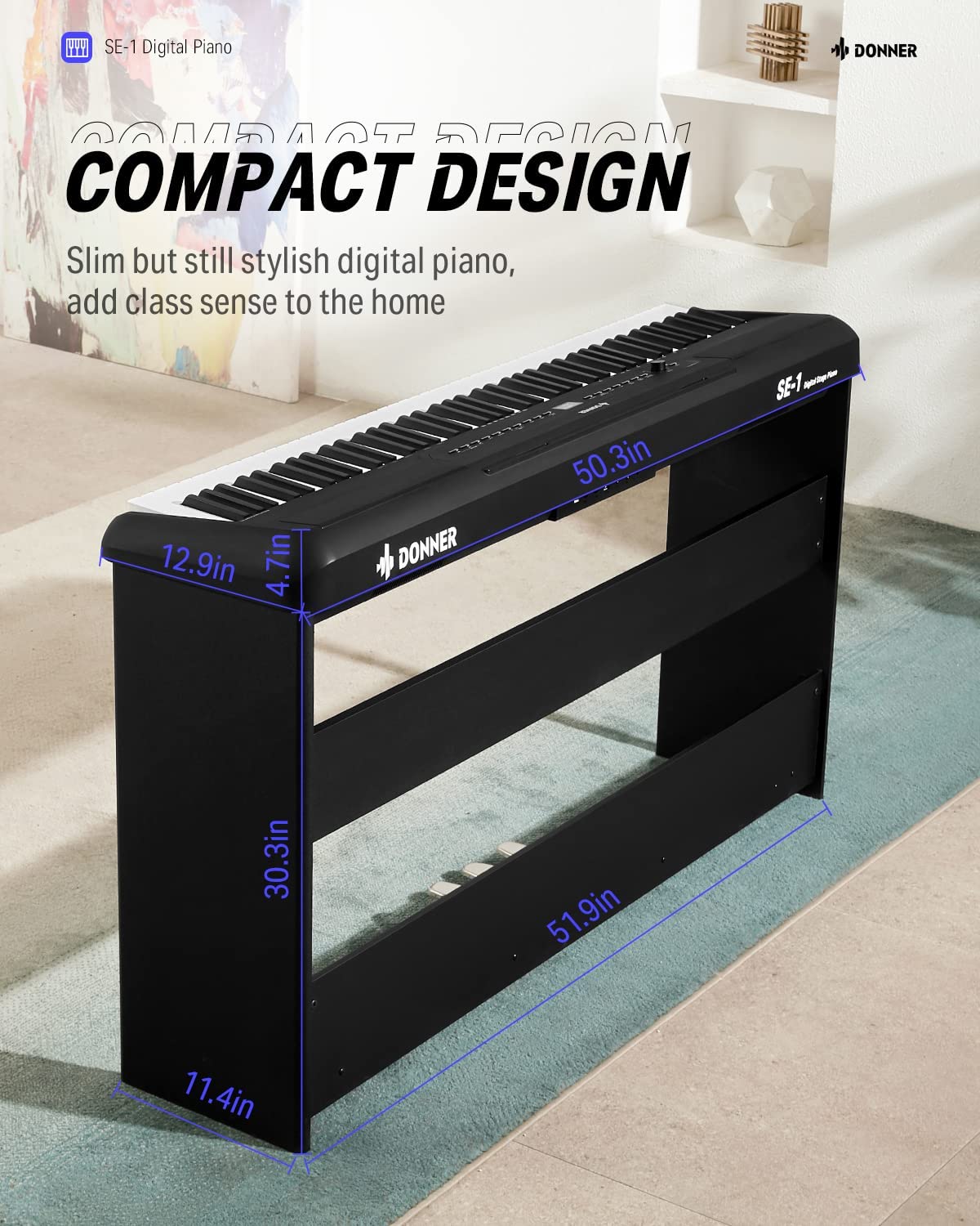 Donner SE-1 Professional Weighted Digital Piano