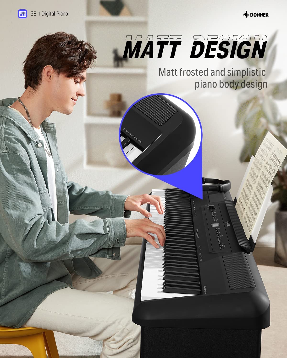 Donner SE-1 Professional Weighted Digital Piano