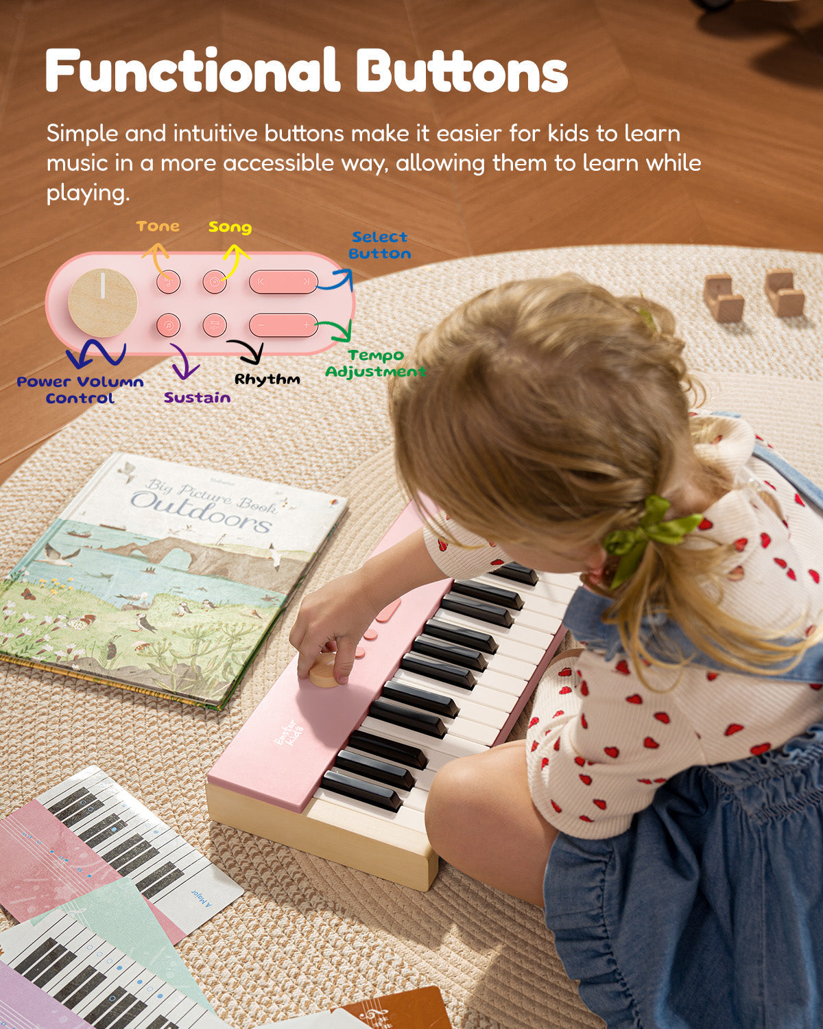 Eastar KIDO V-20 44 Key Mini Digital Keyboard with Stand