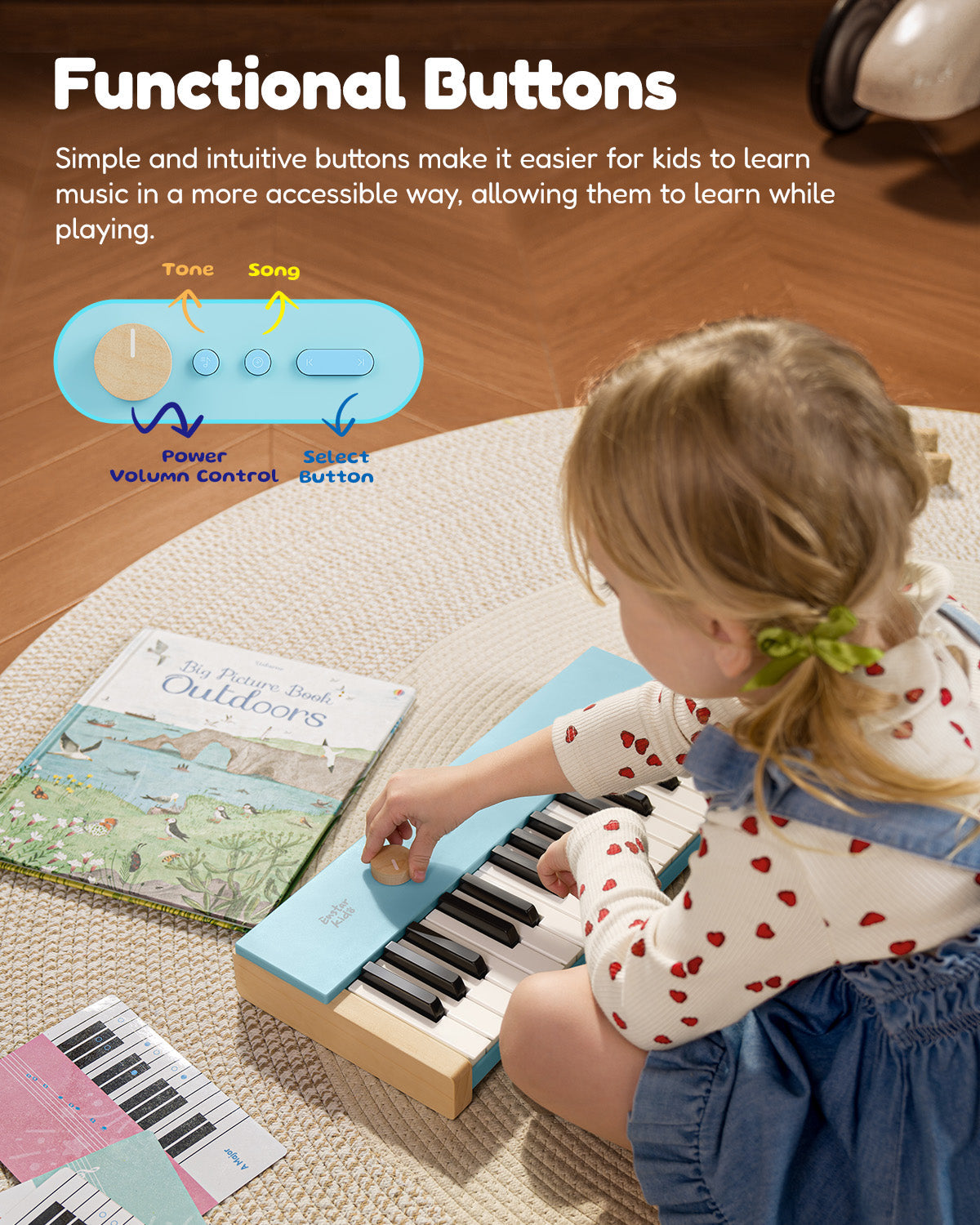Eastar KIDO V-10 32 Keys/44 Keys Mini Digital Keyboard