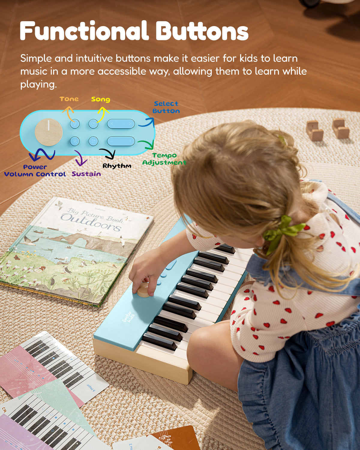 Eastar KIDO V-20 44 Key Mini Digital Keyboard with Stand