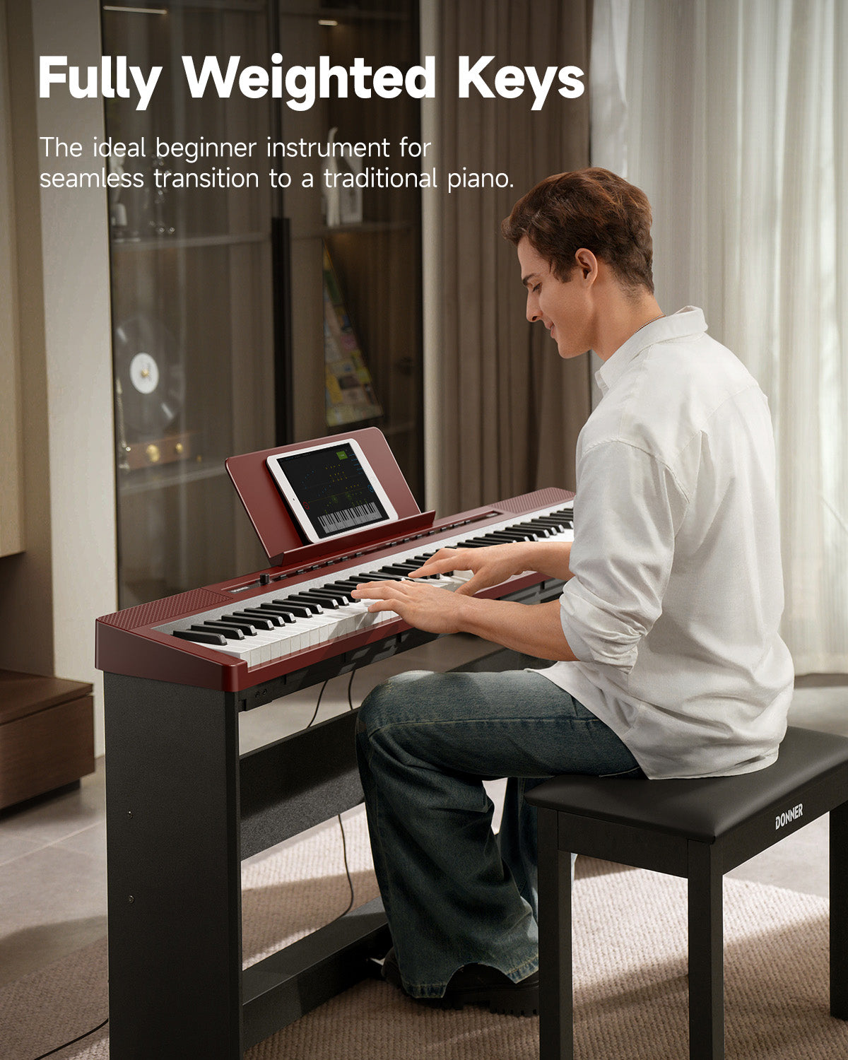 Donner DEP-16 88 Key Weighted Portable Digital Piano for Beginner