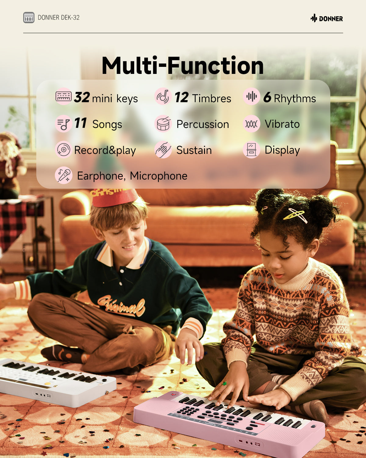 Donner DEK-32 32 keys Electronic Keyboard
