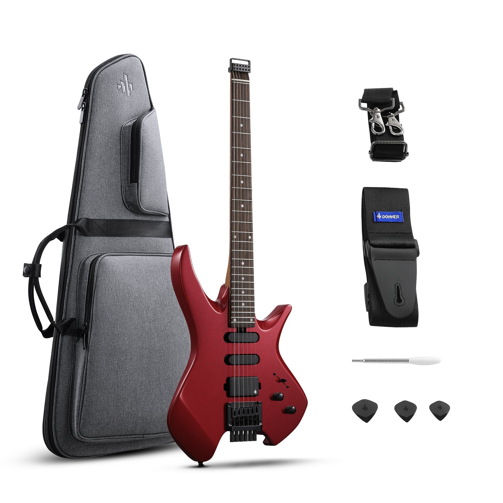 Donner HLX-500 Headless Electric Guitar (NHL-500)
