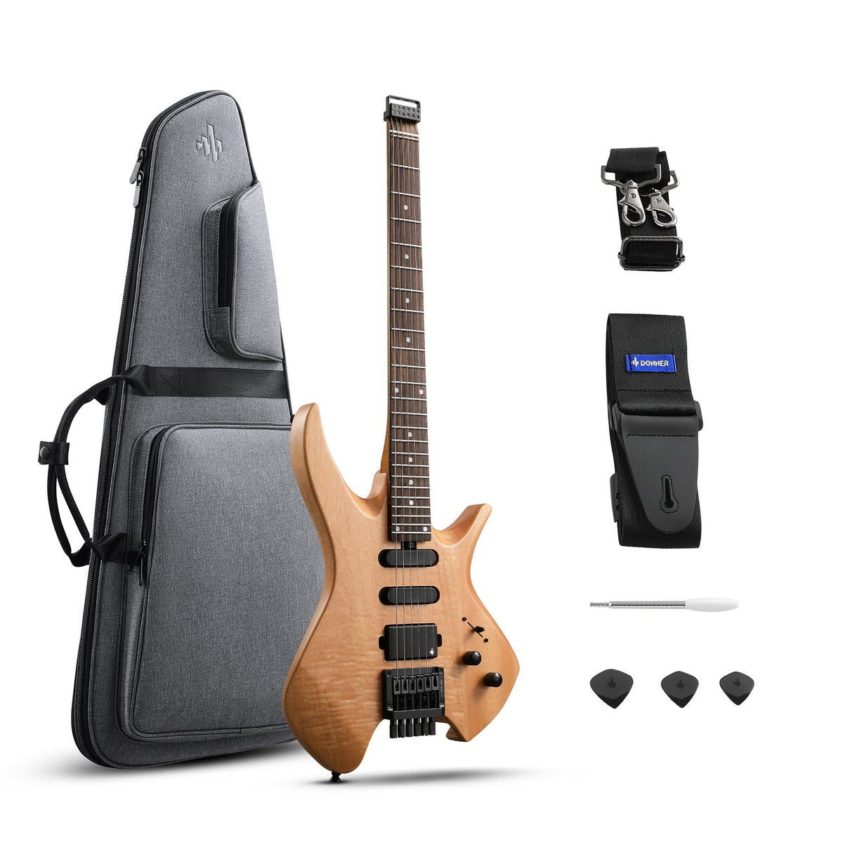Donner HLX-500 Headless Electric Guitar (NHL-500)