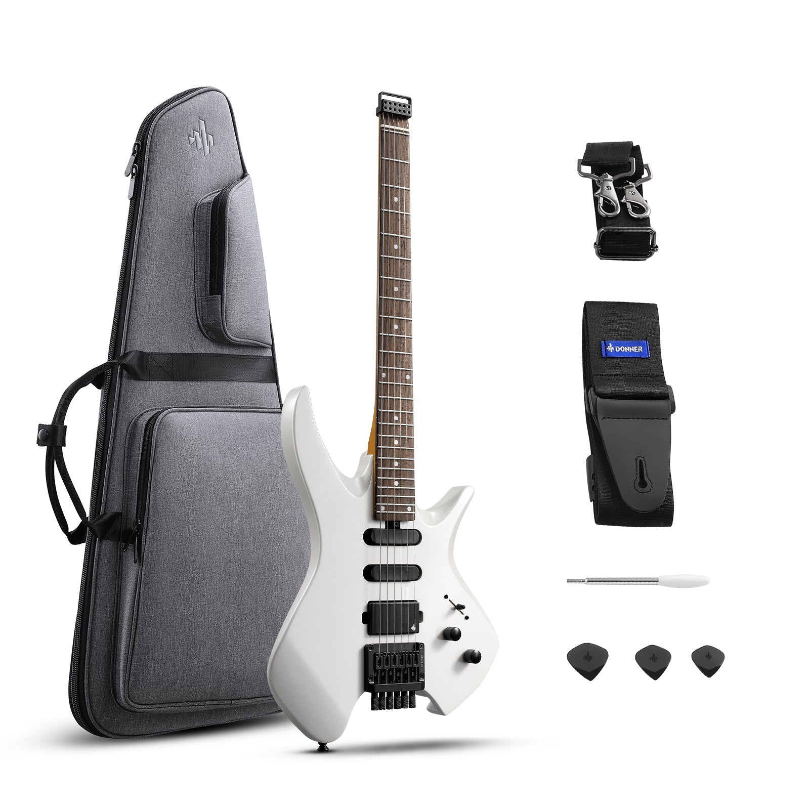 Donner HLX-500 Headless Electric Guitar (NHL-500)