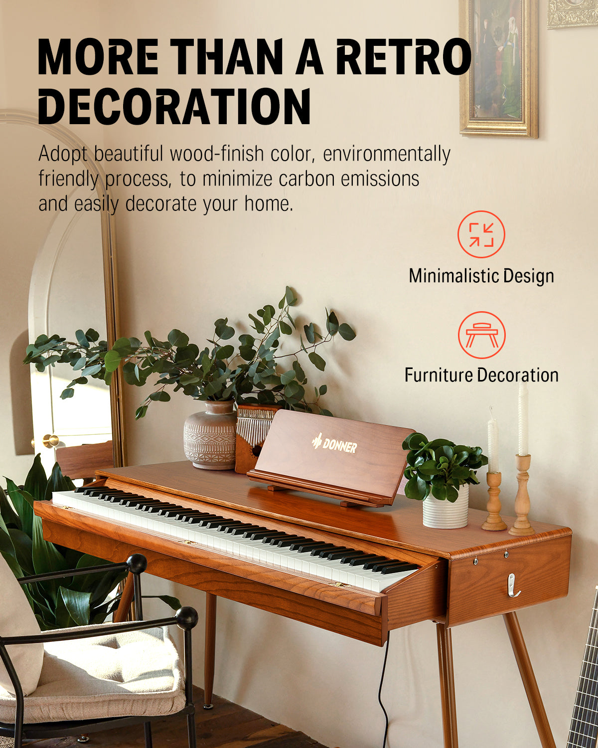 Donner DDP-80 PRO Solid Wood Digital Piano