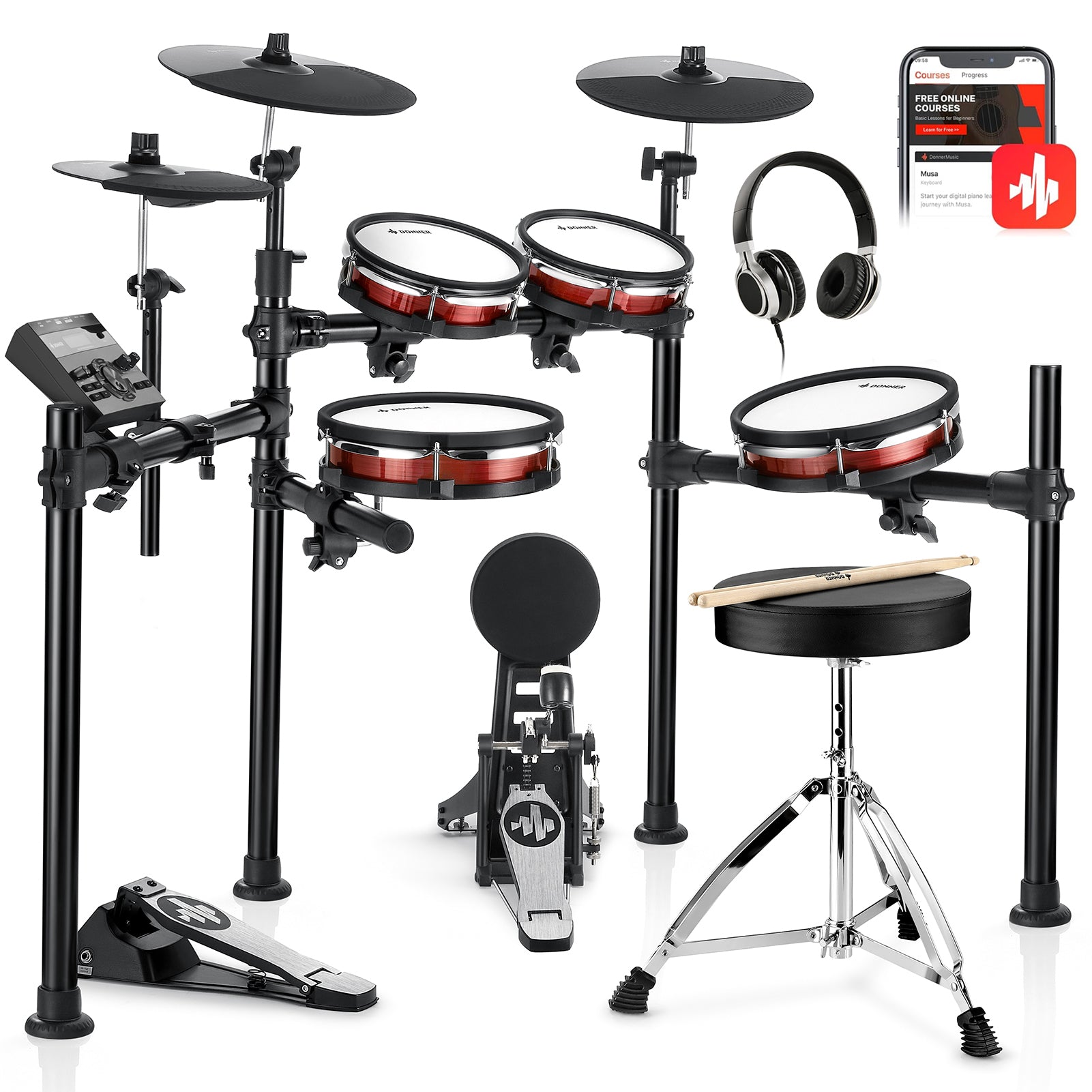 Donner DED-200 MAX Electronic Drum Kit