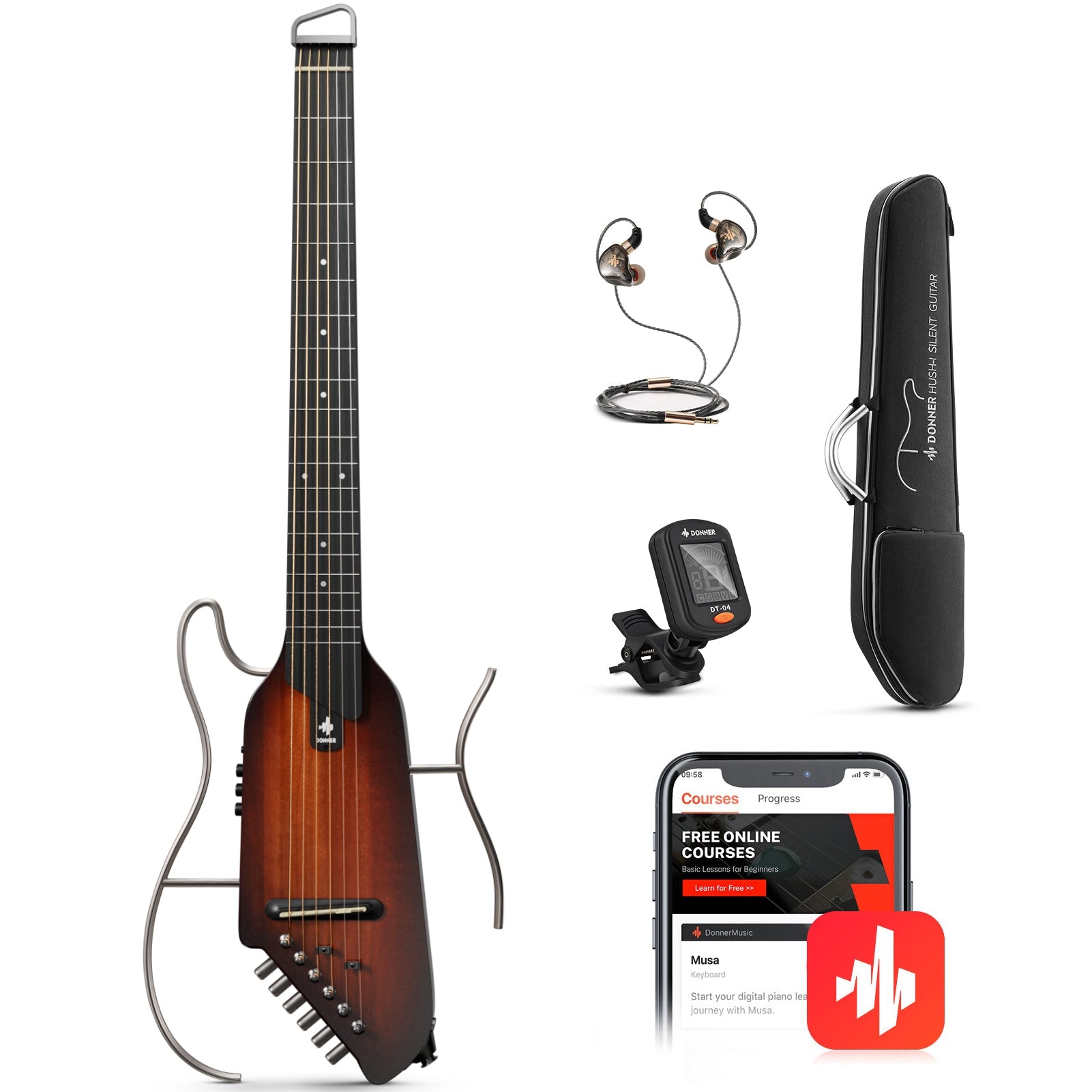 【Openbox】Donner HUSH I Electric Guitar Kit