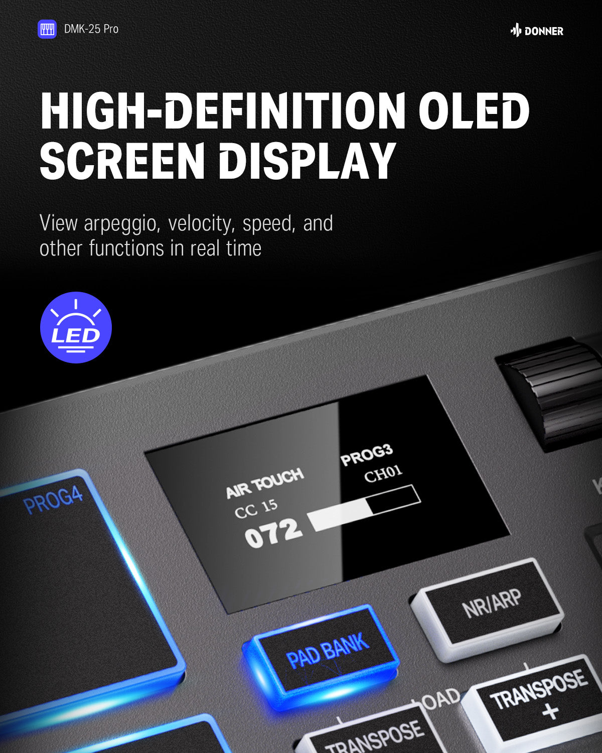 Donner DMK-25 PRO MIDI Controller