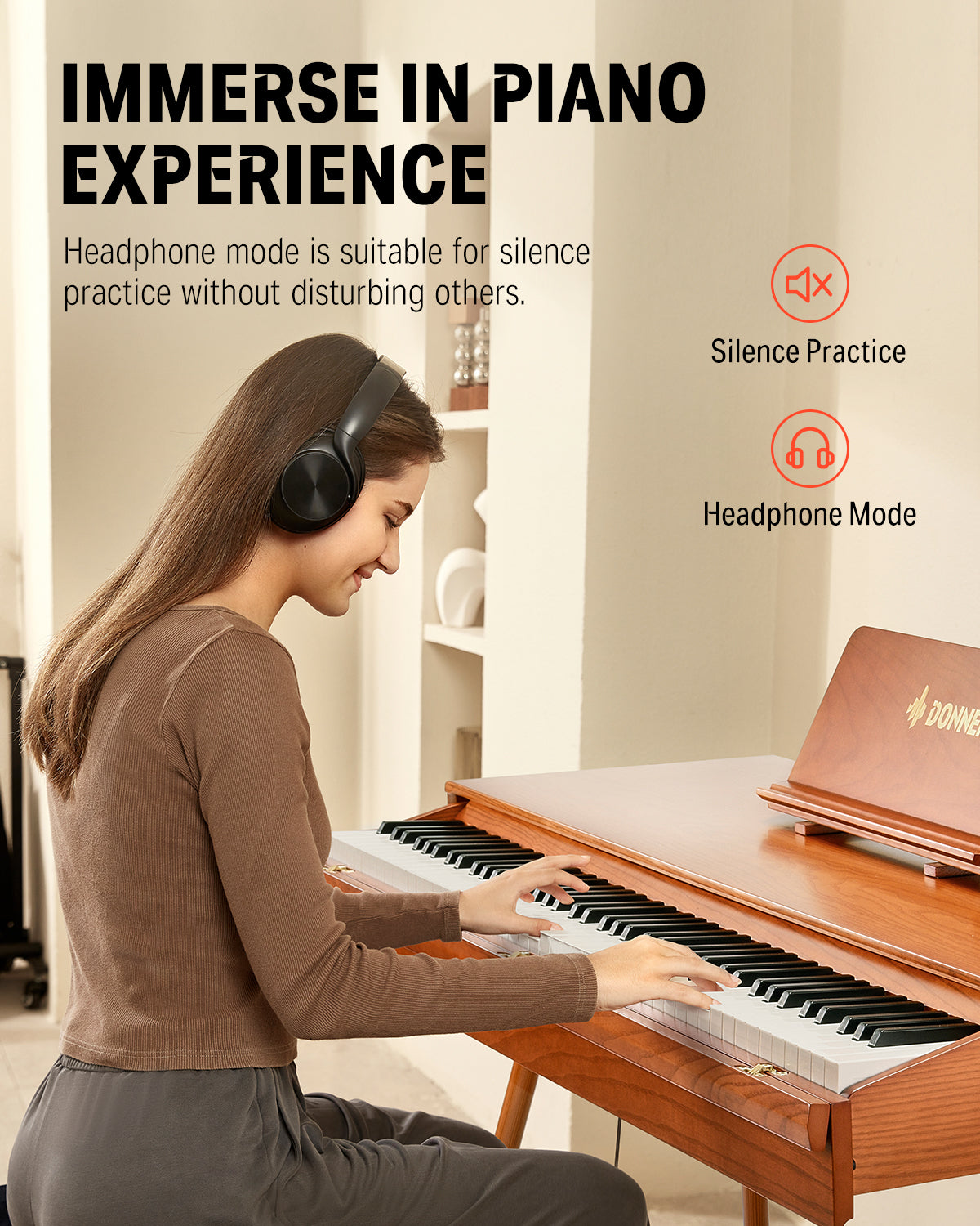 Donner DDP-80 PRO Solid Wood Digital Piano