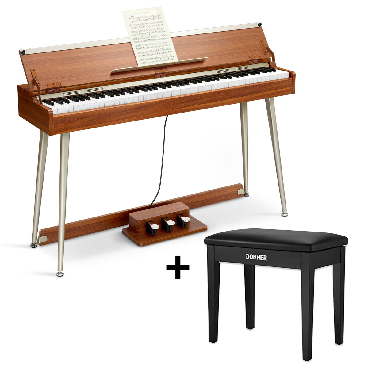 Donner DDP-80 PLUS Digital Piano with Cover
