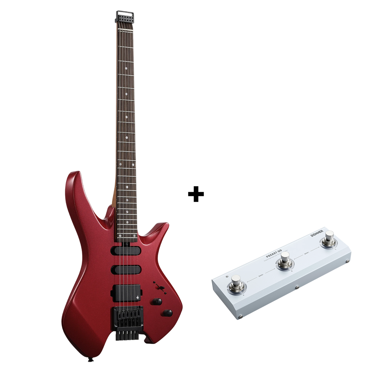 Donner HLX-500 Headless Electric Guitar (NHL-500)